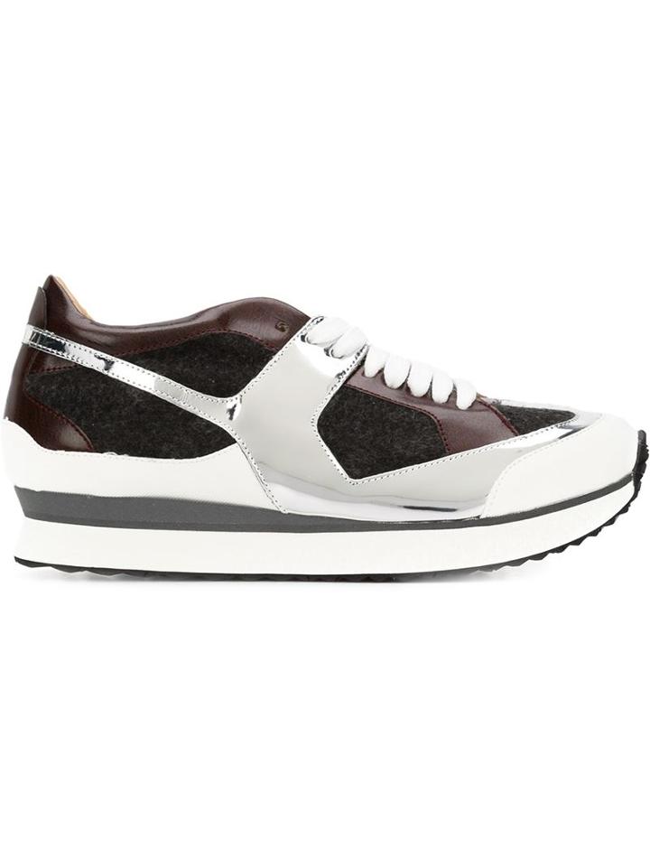 Mm6 Maison Margiela Contrast Panel Sneakers