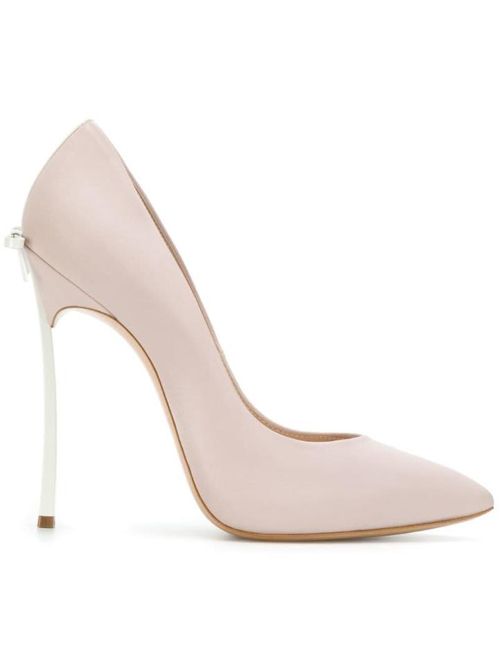 Casadei Blade Bow-embellished Pumps - Neutrals
