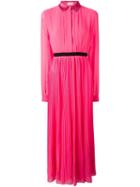 Giamba Pleated Dress, Women's, Size: 42, Pink/purple, Silk/polyester/acetate/viscose