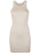 Rick Owens Drkshdw Round Neck Ribbed Tank - Nude & Neutrals