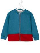 Marni Kids Contrast Hem Bomber Jacket, Girl's, Size: 10 Yrs, Blue