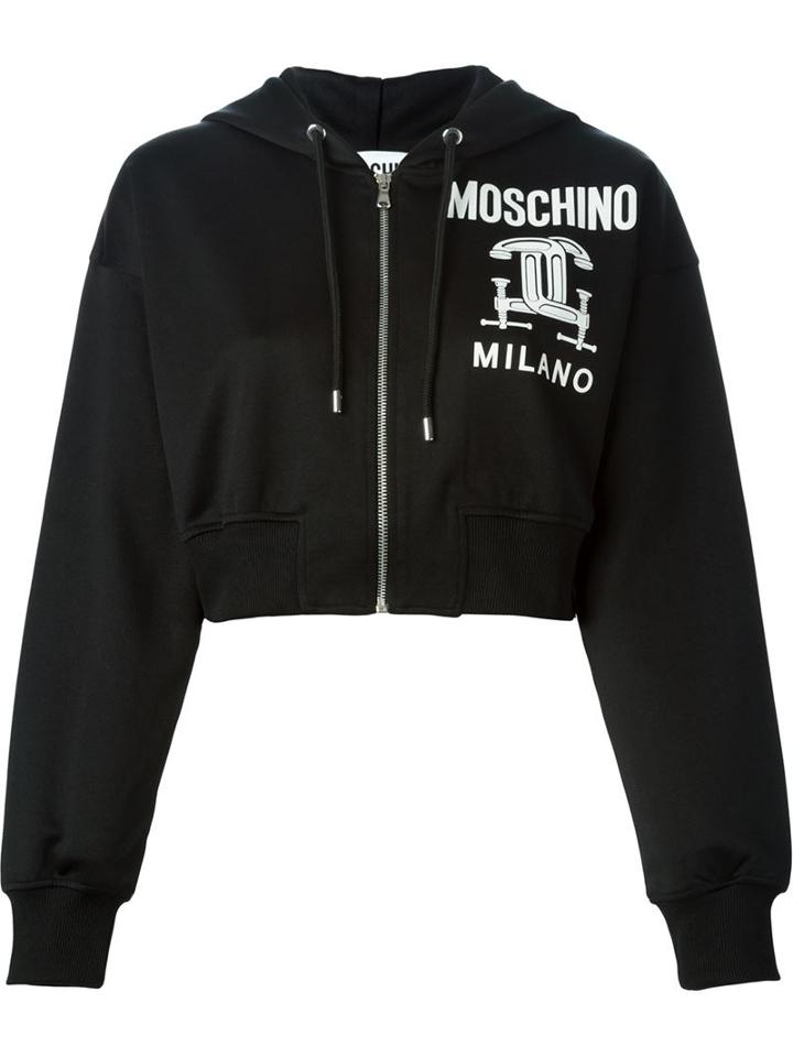 Moschino Interlocking C-clamp Hooded Sweater