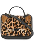 Kate Spade Leopard Print Cat Mini Bag - Black