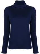 Aspesi Fine Knit Turtleneck Sweater - Blue