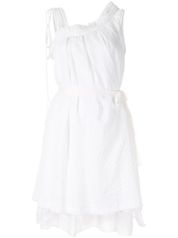 Shanshan Ruan Tie Waist Dress - White