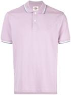 Kent & Curwen Contrast Trim Polo Shirt - Purple