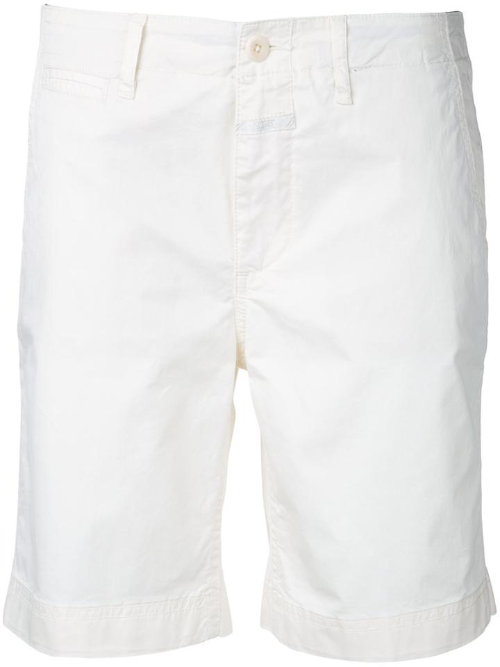 Closed - Chino Shorts - Women - Cotton/spandex/elastane - 25, White, Cotton/spandex/elastane