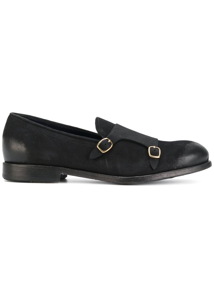 Leqarant Buckled Monk Shoes - Black