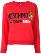 Moschino Underbear Print Sweatshirt - Red