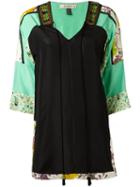 Etro Three-quarters Sleeve Blouse, Women's, Size: 48, Black, Silk/cotton/viscose/metallic Fibre