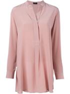 Joseph Loose Fit Blouse, Women's, Size: 38, Pink/purple, Silk