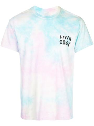 Livincool Tie-dye Crewneck T-shirt - Blue