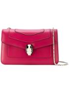 Bulgari - Flap Shoulder Bag - Women - Leather/metal - One Size, Pink/purple, Leather/metal