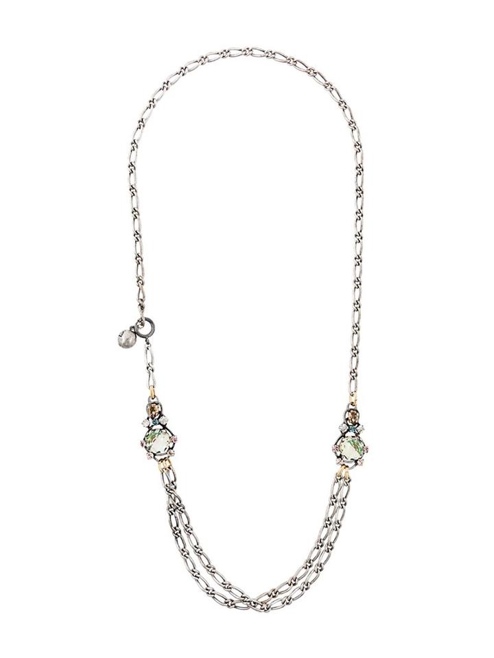Lanvin Embellished Stone Necklace