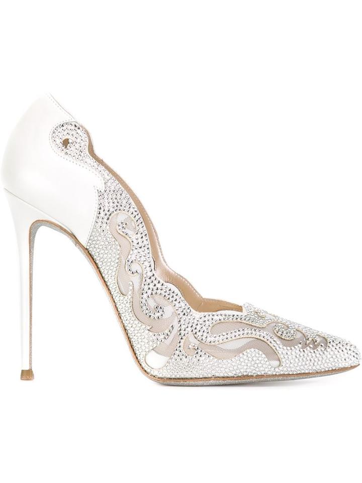 Rene Caovilla Embellished 'electric' Pumps
