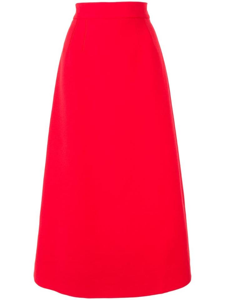Dolce & Gabbana A-line Midi Skirt - Red