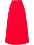 Dolce & Gabbana A-line Midi Skirt - Red