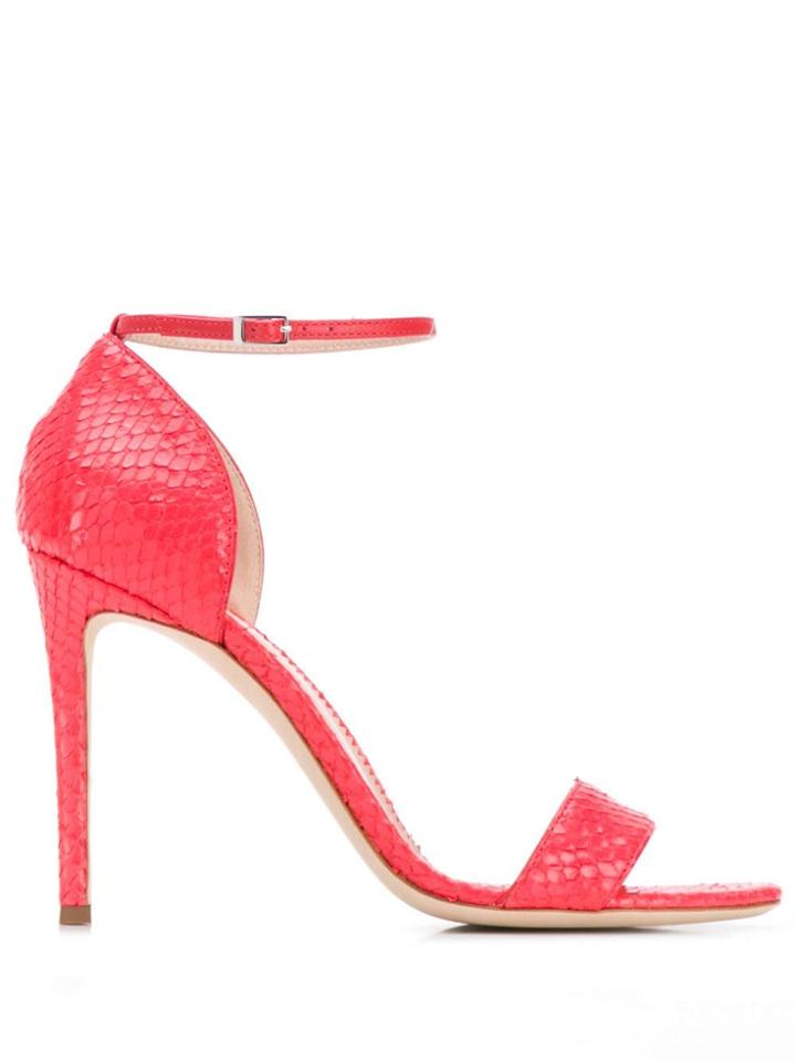 Giuseppe Zanotti Snakeskin Effect Sandals - Red