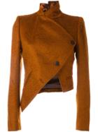Ann Demeulemeester Cropped Asymmetric Jacket - Yellow & Orange