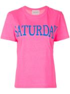 Alberta Ferretti Printed Saturday T-shirt - Pink & Purple