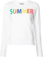 Yazbukey 'summer' Print Sweatshirt, Women's, Size: Xs, White, Cotton/polyester