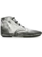 Rundholz Perforated Detailing Worn-out Effect Boots
