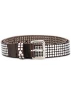 Htc Hollywood Trading Company - Cintura Belt - Unisex - Leather - 95, Brown, Leather