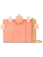 Tonya Hawkes Embellished Box Clutch - Pink & Purple