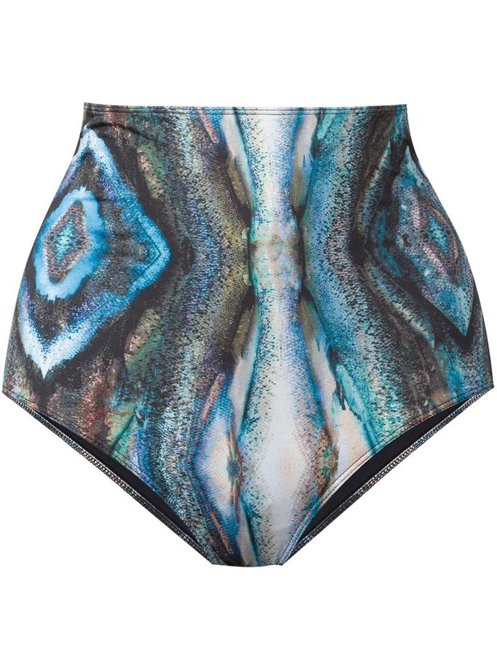Mona 'amitola' High Waisted Bikini Bottom, Women's, Size: Medium, Green, Polyester/spandex/elastane