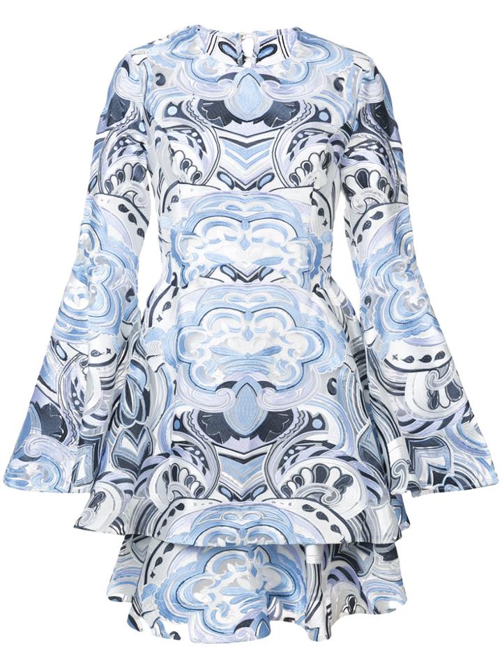Thurley Floral Print Dress - Blue
