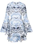 Thurley Floral Print Dress - Blue