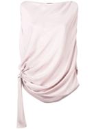 Tom Ford Draped Top With A Knot - Pink