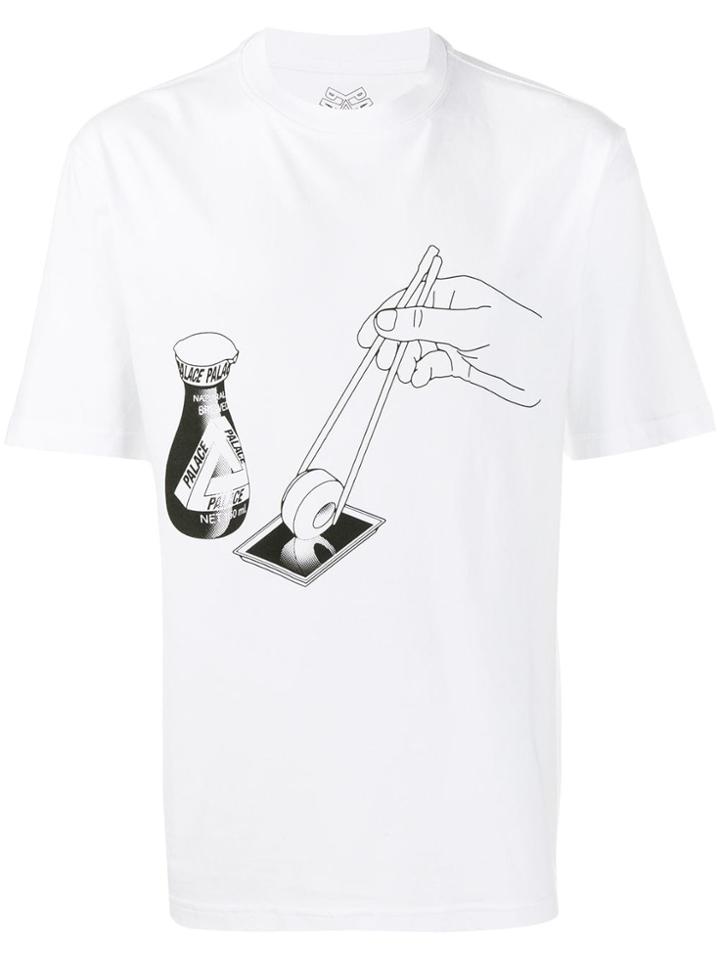 Palace Chopsticks Print T-shirt - White