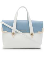 Versace Jeans Bicolour Satchel Bag - White