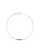 Anni Lu White And Orange Peppy Gold Plated Bracelet - Nude & Neutrals