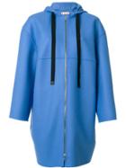Marni Zip Cocoon Coat - Blue
