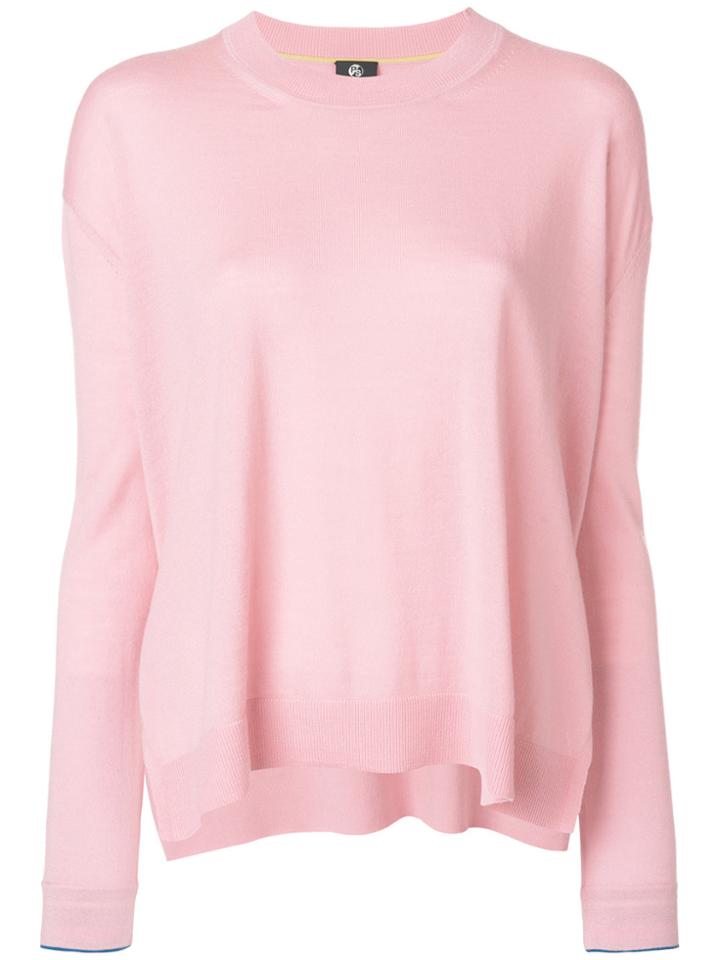 Ps By Paul Smith Long Sleeved Knitted Sweater - Pink & Purple