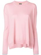 Ps By Paul Smith Long Sleeved Knitted Sweater - Pink & Purple
