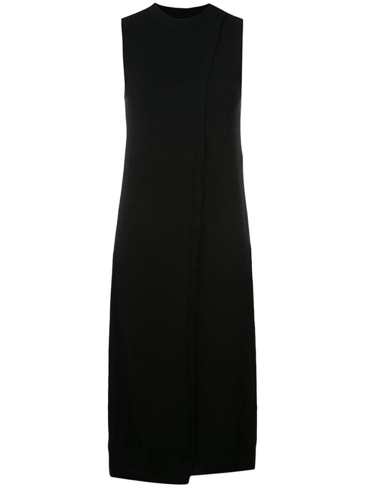 Rosetta Getty Front-slit Sleeveless Sweater - Black