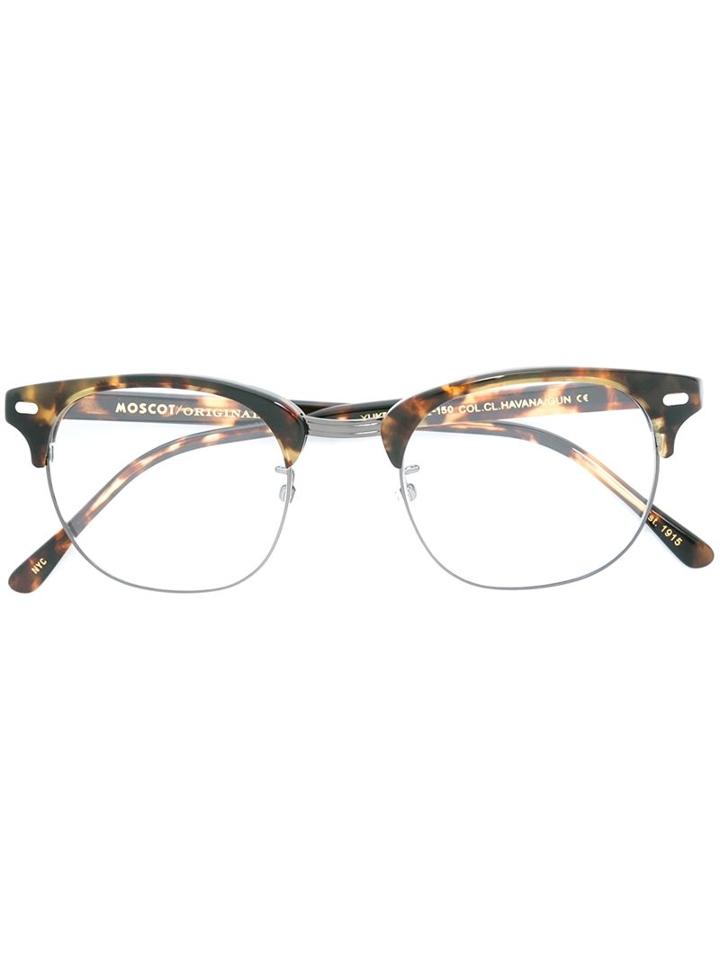 Moscot 'yukel' Glasses, Brown, Acetate