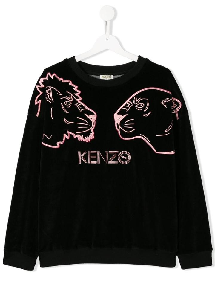 Kenzo Kids Teen Crazy Jungle Sweatshirt - Black