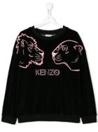 Kenzo Kids Teen Crazy Jungle Sweatshirt - Black