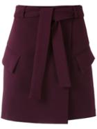 Framed High Tailoring Skirt - Purple