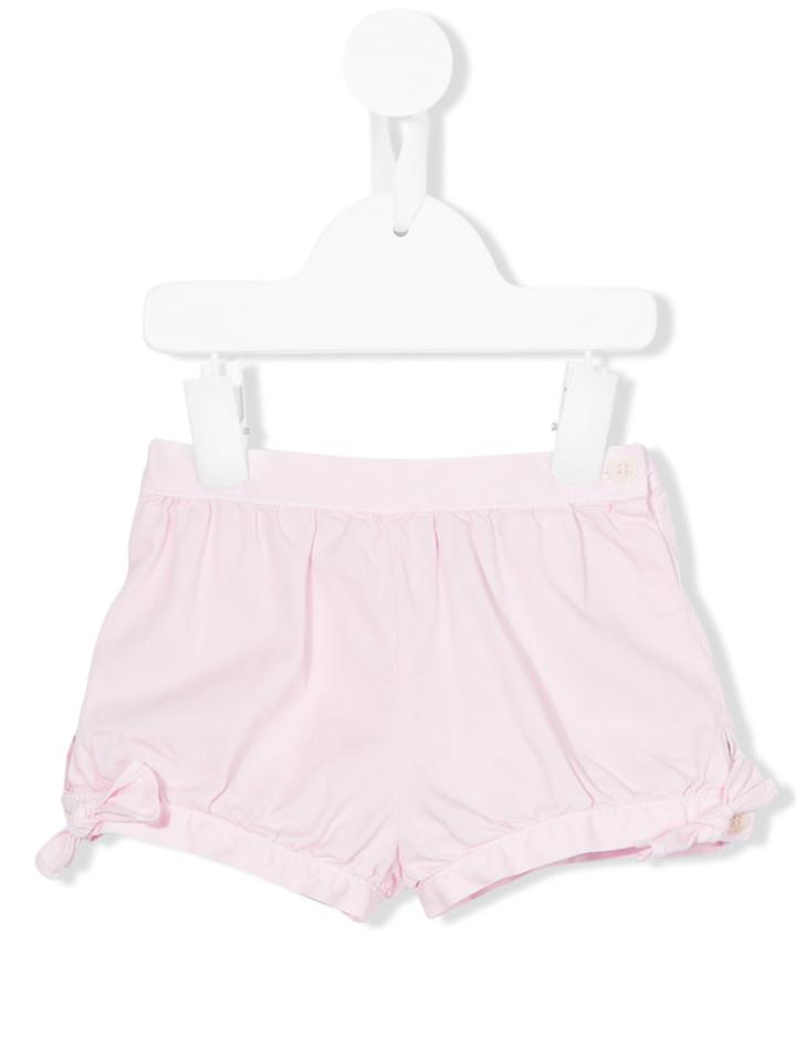 Il Gufo - Bow Detailed Shorts - Kids - Cotton/spandex/elastane - 6 Mth, Pink/purple
