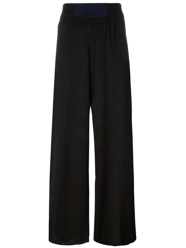 Circus Hotel Glittery Straight Trousers, Women's, Size: 40, Black, Polyamide/polyester/acetate