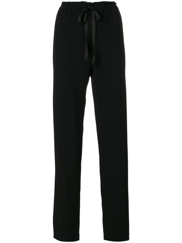 The Row - Paper Bag Waist Drawstring Trousers - Women - Spandex/elastane/viscose - S, Black, Spandex/elastane/viscose