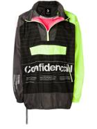 Marcelo Burlon County Of Milan Lettering Windbreaker - Black