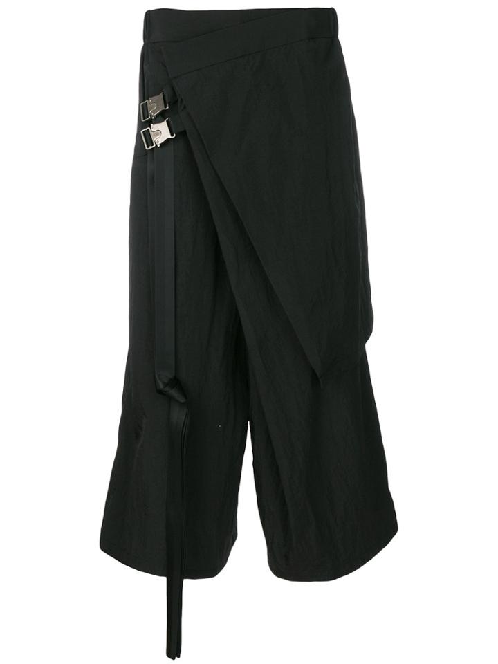 D.gnak Asymmetric Design Trousers - Black