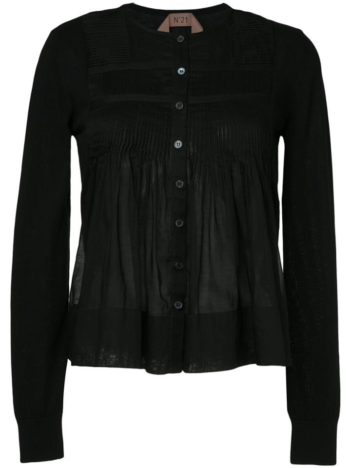 No21 Flated Buttoned Up Blouse - Blue
