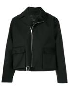 Mackintosh 0001 Asymmetric Zipped Jacket - Black